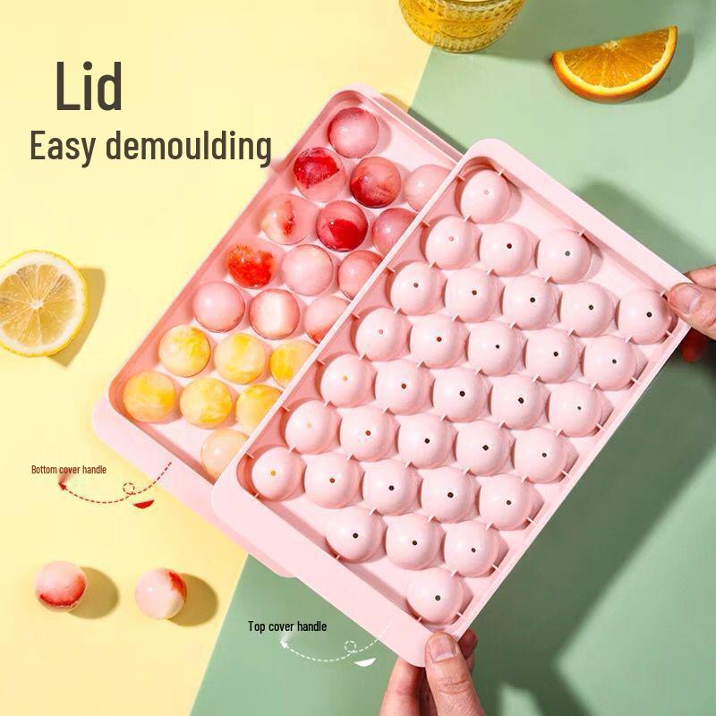 

33-Grid DIY Ice Ball Maker - Creative Spherical Ice Cube Mold and Storage Box for Convenient Home Use