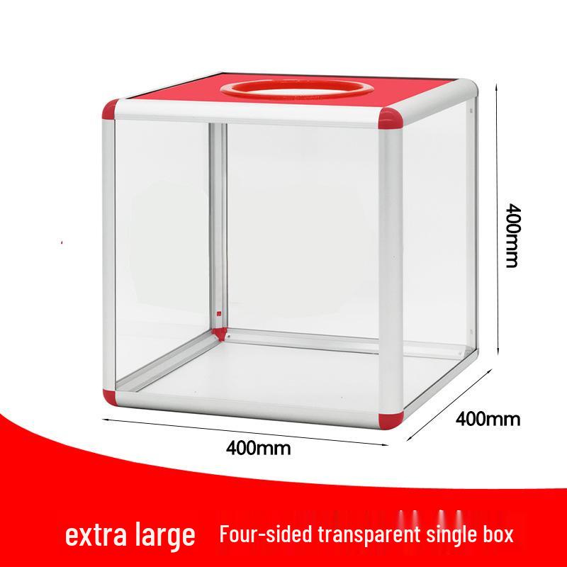 Aluminum Alloy Raffle & Lottery Box for Events - Available In Large & Small Sizes