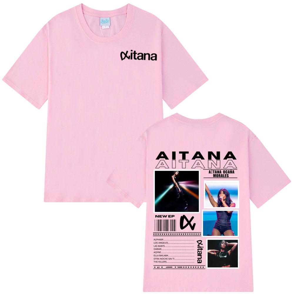 Singer Aitanas Ocana Fashion Print T Shirts Men Women Cotton T-Shirts Summer Short-sleeved Aesthetic Casual O Neck T-shirts Tops