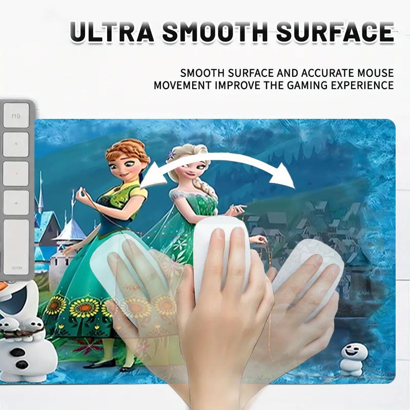 1Pc Frozen Fantasy World Gaming Mouse Pad Keyboard Desk Mat Non-slip Rubber Lock Edge Waterproof Computer Mousepad for Office Home Decor Y1446