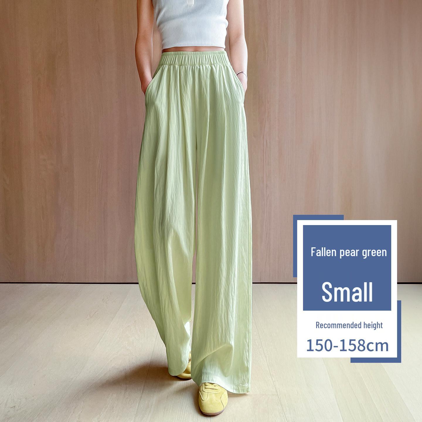 Women s Ice Silk Wide-Leg Pants - Summer 2026 Zen Style Yamamoto Casuals 2XL