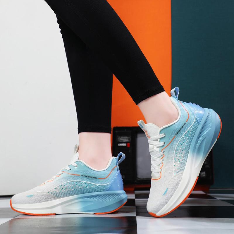 Vysoce kvalitní běžecká obuv pro muže a ženy s vysokou elasticitou, prodyšností a tlumením nárazů Marathon běžecká obuv Sportovní obuv