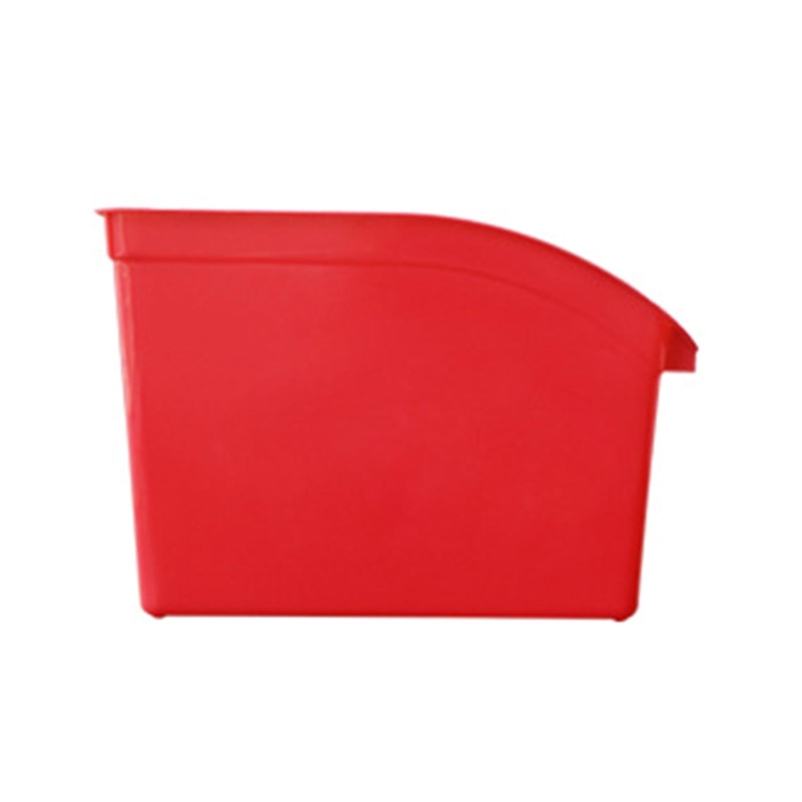 

Коробка для хранения документов, коробка для хранения файлов, пластиковый настольный органайзер, канцелярские принадлежности для офиса и дома красный