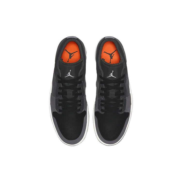 Air Jordan 1 Low SE Craft Inside Out - Black Men Sneakers Light-Graphite Sail Cement-Grey DN1635-001