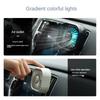 Car Fan with Lights USB Car Air Outlet Cooling Fan Adjustment Powerful Cooler Low Noise Multi-function Car Interior Fan Cooler