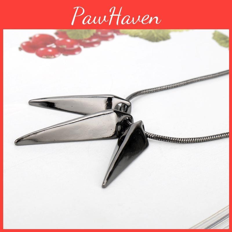 Black Collectible Panther Necklace Pendant With Alloy Material For Fans Gift And