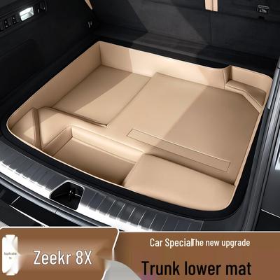 Zeekr 8X Waterproof Leather Trunk Mat - Dirt-Proof Storage & Interior Mod Accessories