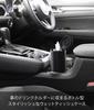 Yamazaki Jitsugyo Feuchttuchetui in Flaschenform, Schwarz, B 8 x T 8,2 x H 17 cm, Tower Car Supplies, Feuchttuchflaschenrolle, Typ 1609
