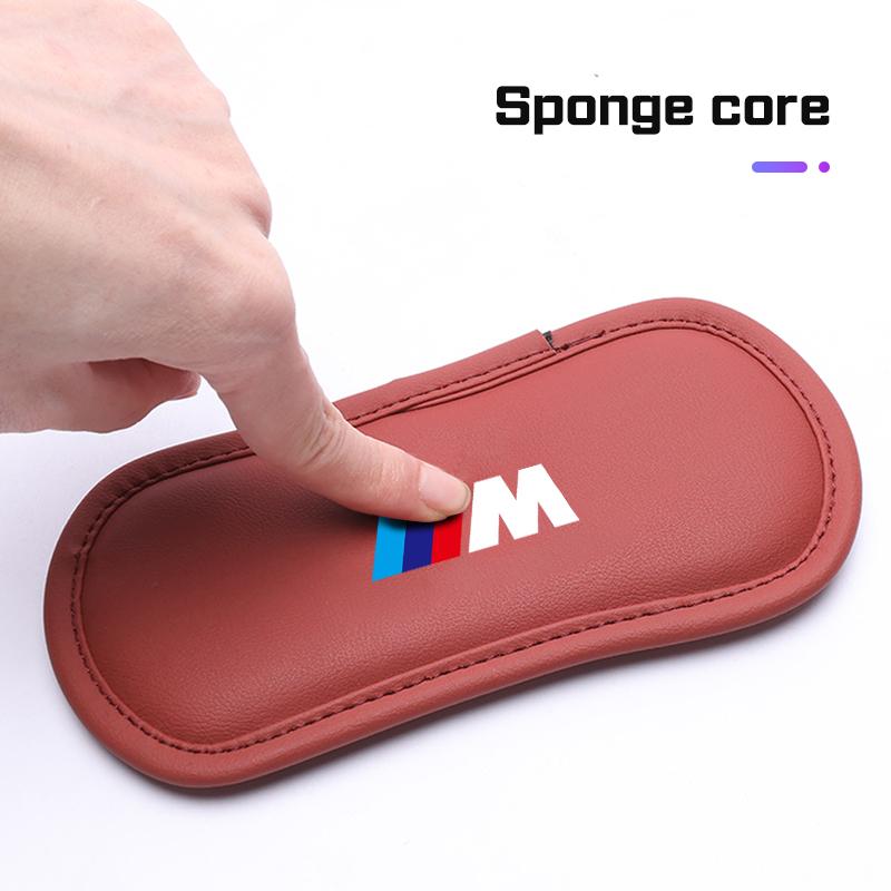 Car Elbow Rest Pad For BMW M M3 M4 M5 E46 E90 E92 F15 F20 F07 F40 F30 G30 G01 G02 Center Console Leg Mat PU Leather Knee Cushion NHFV5