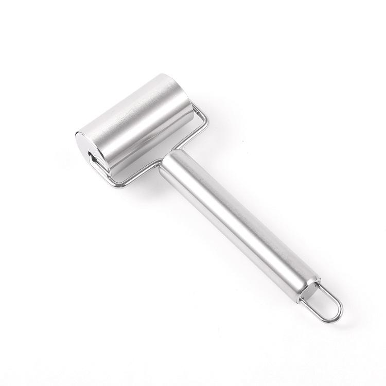 Двусторонний ролик из нержавеющей стали с деревянной ручкой для теста и пельменей Original Color