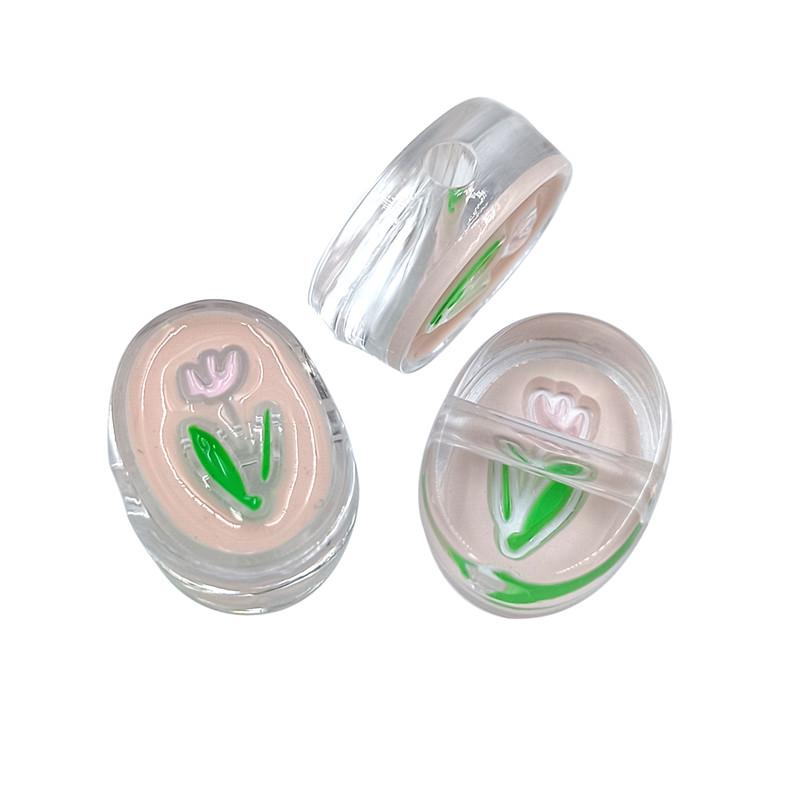 Kreativ für Schmuckherstellung 3 Stück Blume Hundeform Acrylperlen Anhänger Halskette Armband Großhandel DIY Fundstücke