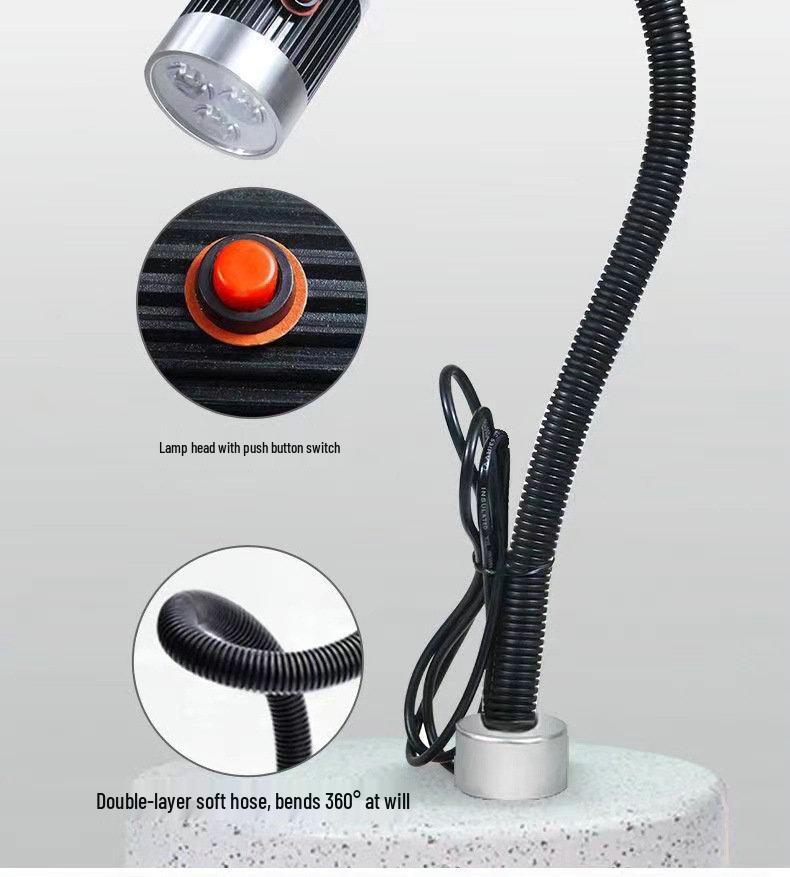 24V Magnetic Flexible Arm LED Work Light for Machine Tools