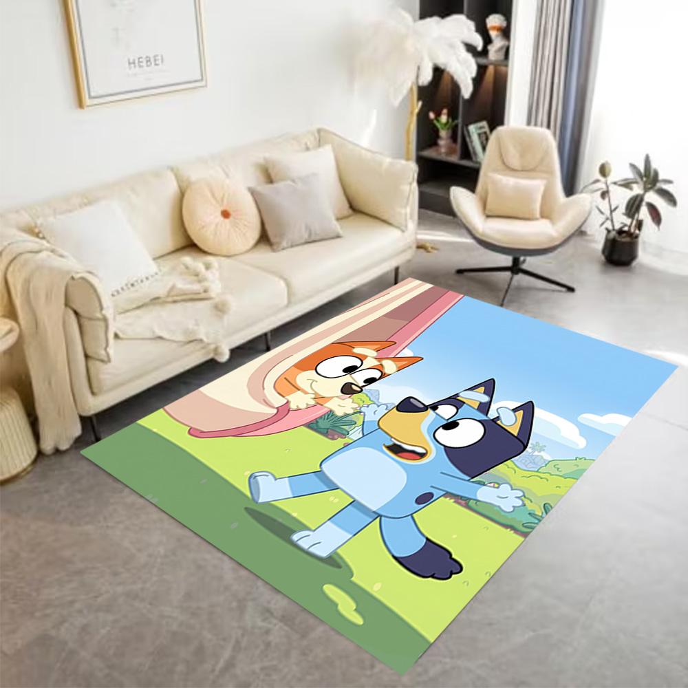 Bluey Bingo's Adventure Area Rug Suitable for Game Room Decorate room Study room Balcony Antislip Carpet Decorate Offices Spiritual Gift