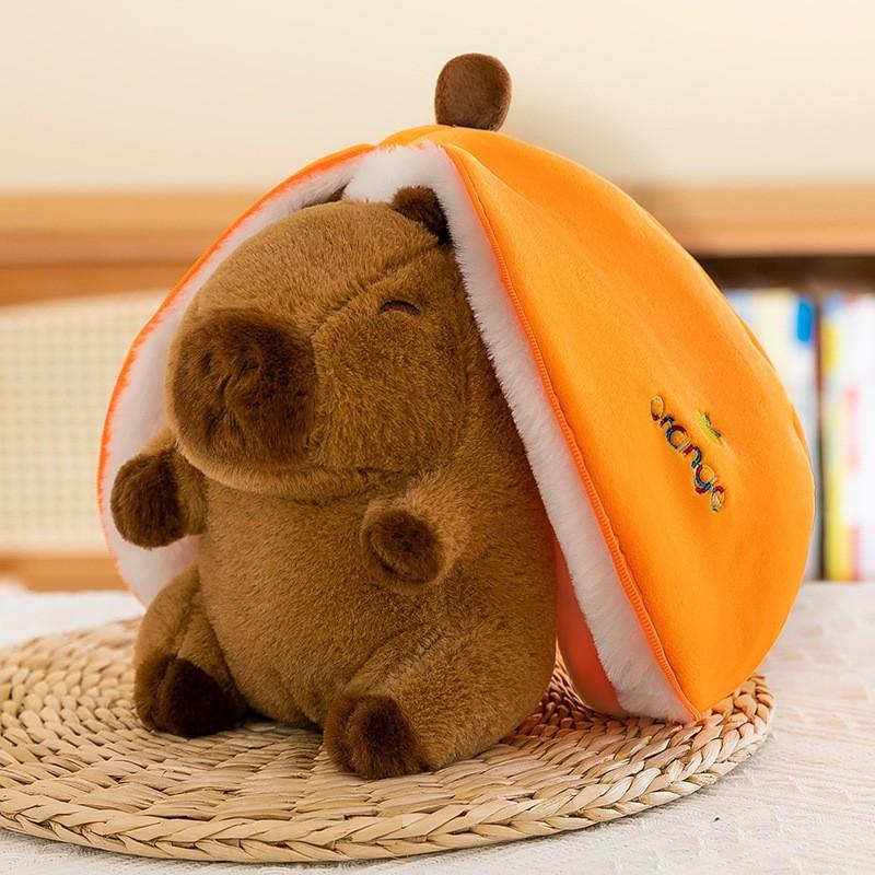 Premium Eight-inch Machine Doll Plush Toy Wedding Throwing and Pushing Event Gift Capybar Doll