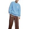 MLB Basic Logo New York Yankees Logo Fleece Crewneck Sweatshirt Unisex Sweatshirt Blue 3AMTF5116-50BLL