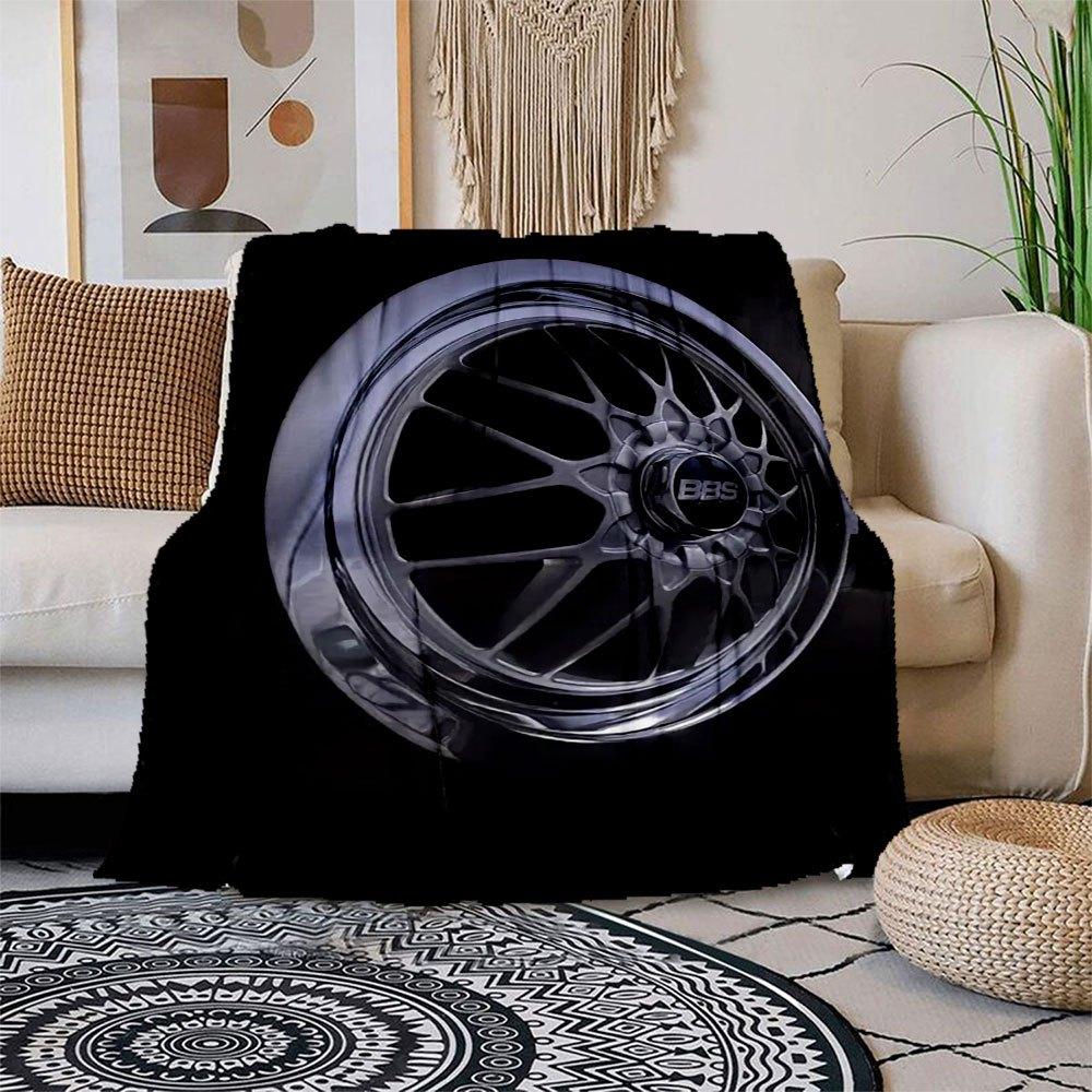 BBS Racing Wheels - Lightweight & High PerformanceBlanket Flannel Throw Blanket for Sofa, Bed, Travel, Camping, Office, Couch, Chair, And Be