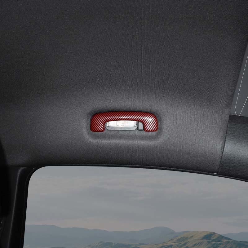 ABS Top Handle Decoration Protective Cover Sticker Fit For Dodge Charger 2011 Up Car Interior Accessories