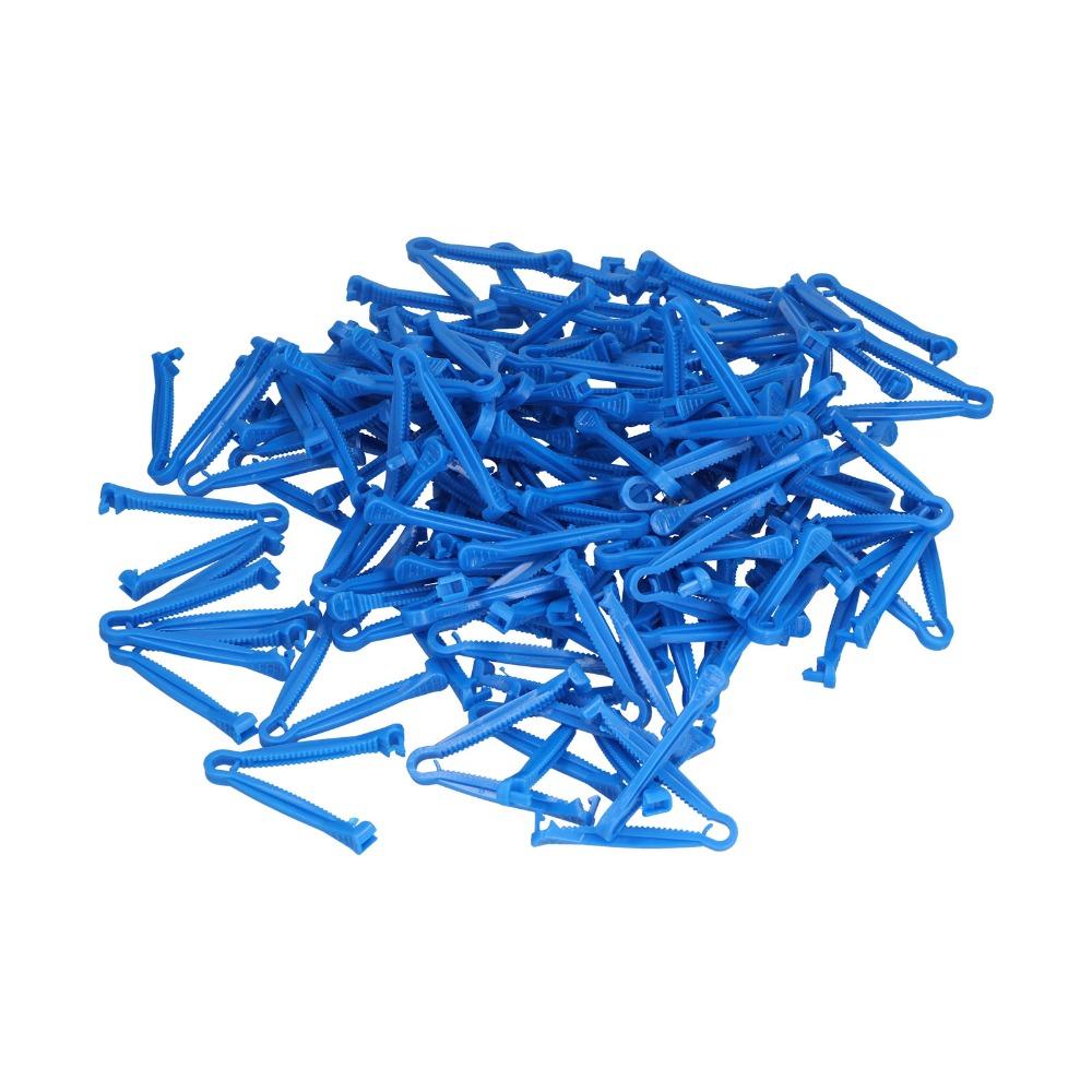 100pcs Non-Toxic Disposable Umbilical Cord Clamp Blue Umbilical Cord Clamp Livestock Pups