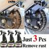 Car quick-care rust remover spray, car exhaust pipe rust remover, car wheel rim rust remover, metal powder cleaner