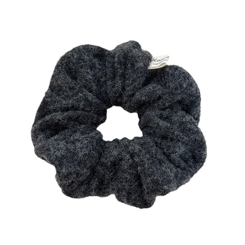 Textured Fabric Hair Ring & Headband Set – Stylish Autumn/Winter Rubber Bands, Hairpins & High Skull Headband