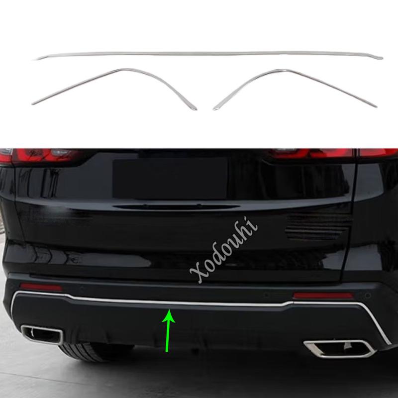 Stainless Steel Car Rear Bumper Cover Trim Strip Decoration Frame For Honda CRV CR-V  2024 Auto Exterior Accessories