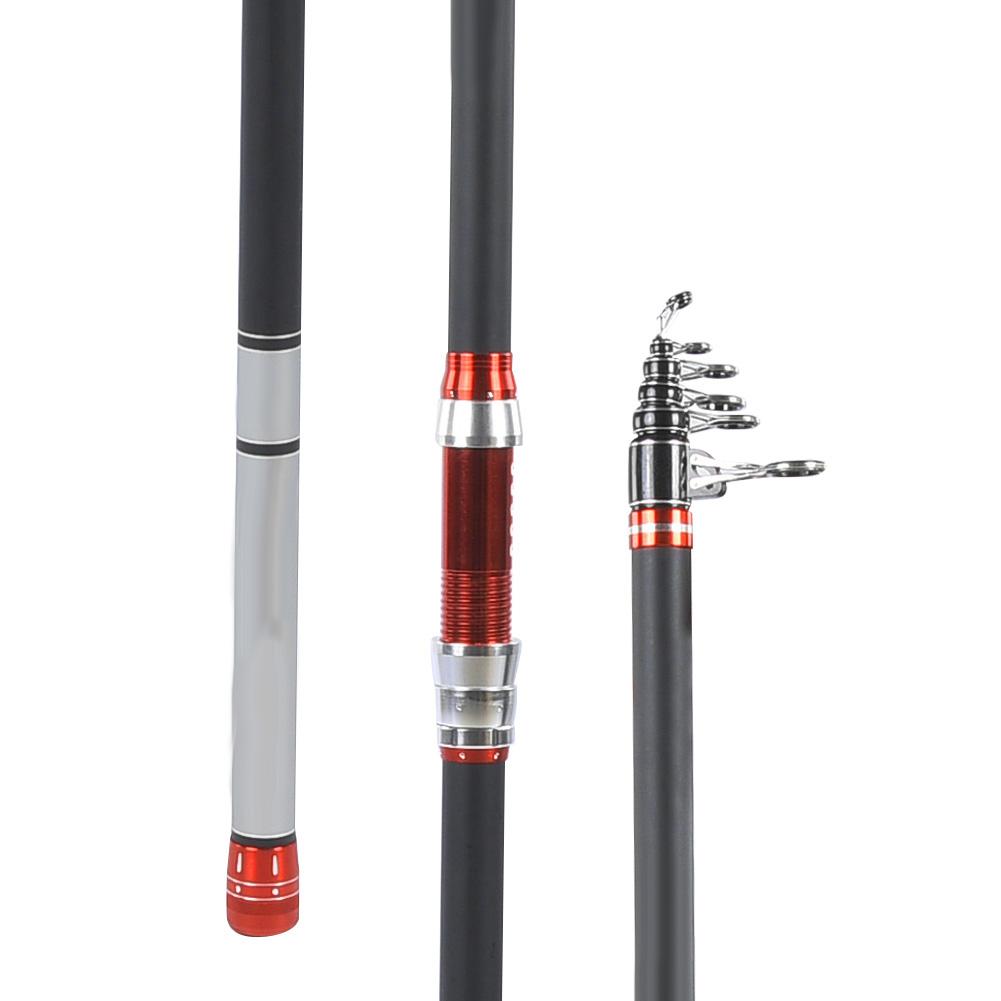 Carbon Superhard Telescopic Fishing Rod Portable Long Shot Fishers Tackle (5.4m)