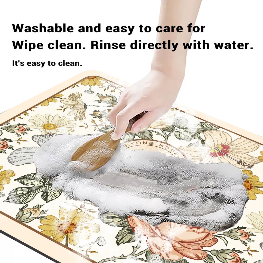 Luxury Bath Mats Bathroom Anti Slip Shower Foot Mat Super Absorbent Quick Dry Floor Mat Toilet Rug Doormat Carpet Washable