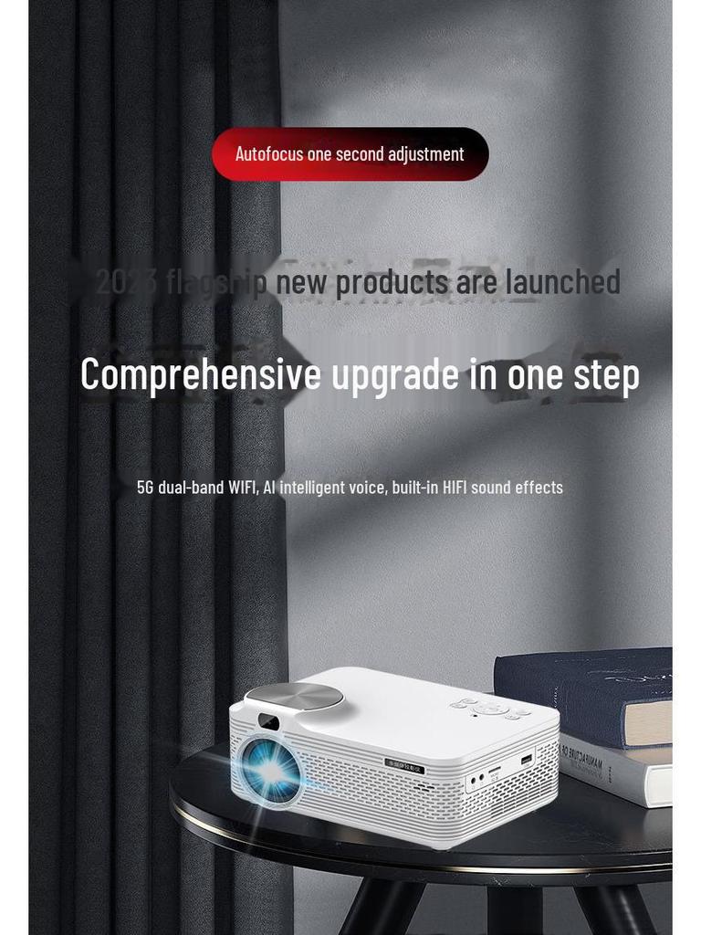 Ultra HD Smart Home & Hotel Projector for Mobile and Office Use