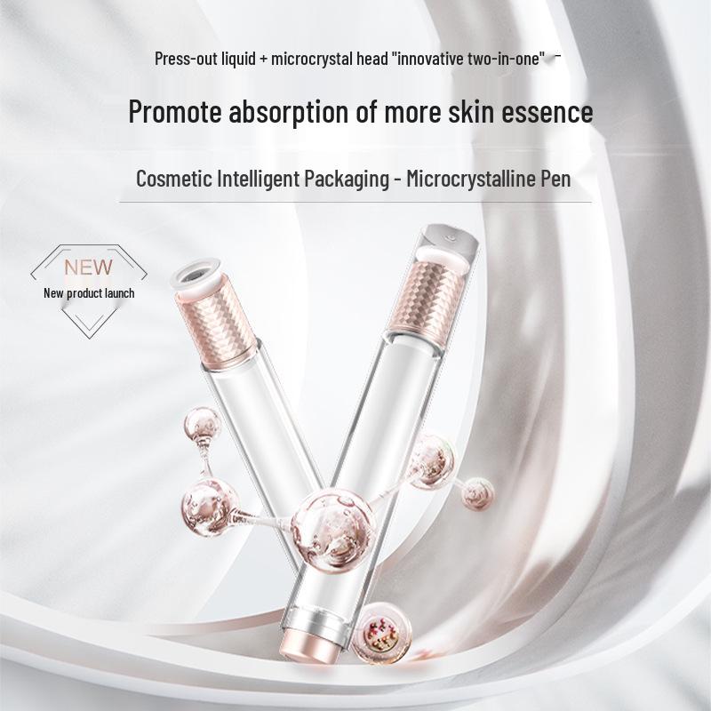 

10 мл Микрокристаллический карандаш для жидкой эссенции с нажимным аппликатором и насадкой-лифтинг-гидом розового золота