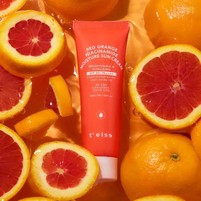 [Moisture]_TLS Red Orange Niacinamide Moisture Sun Cream 50ml
