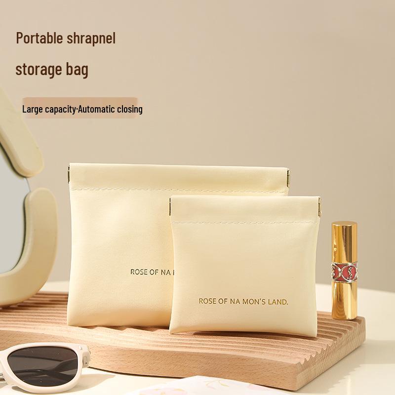 High-Value Portable Storage Bag for Cables, Lipstick, Cosmetics, and Glasses with Automatic Closure