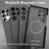 Carbon Fiber Case For Samsung Galaxy S25 Ultra/S25+/S25/S25 Edge Lens Camera Protection Aramid Fiber Cover Lightweight Slim Case