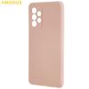 AMORUS For Samsung Galaxy A32 4G (EU Version) Case Precise Cutouts TPU Fiber Lining Shockproof Phone Cover