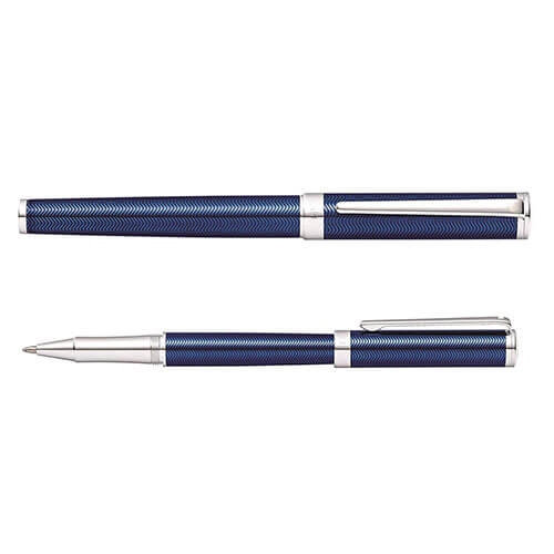 Sheaffer Intensity Engraved Blue Lacq/Chrome Trim Pen (Rollerball)