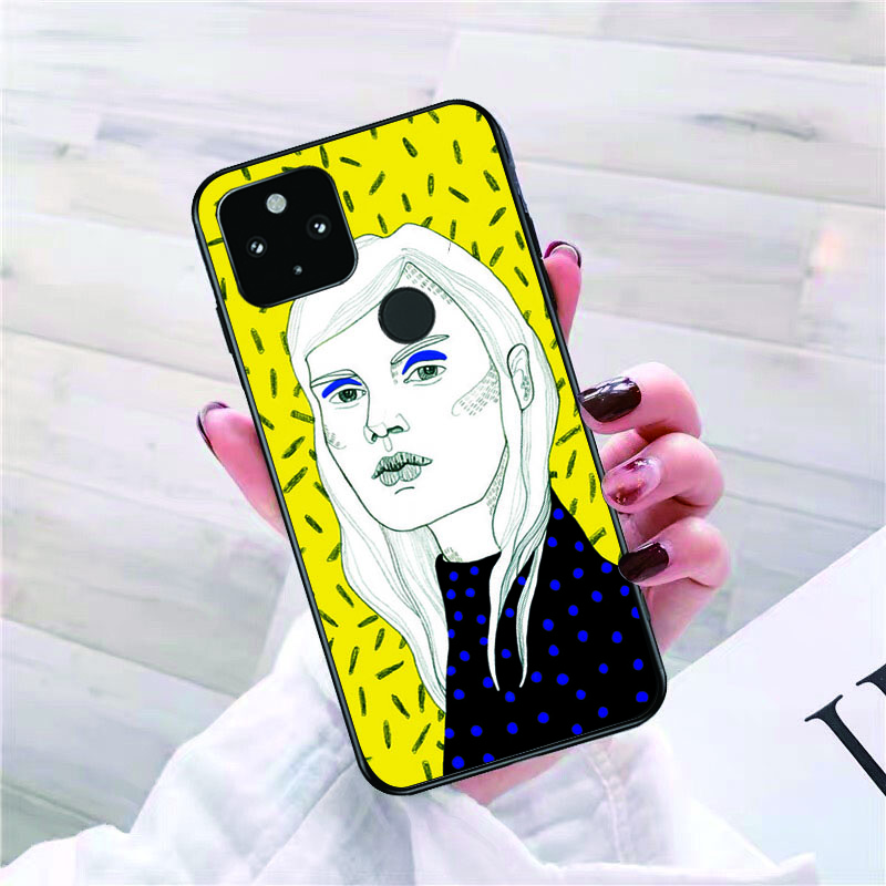 Art jaguar Flower Women Korean Phone Case for Google Pixel 7 Pro 7 6A 6 Pro 5A 4A 3A Pixel 4 XL Pixel 5 6 4 3 XL 3A XL 2 XL