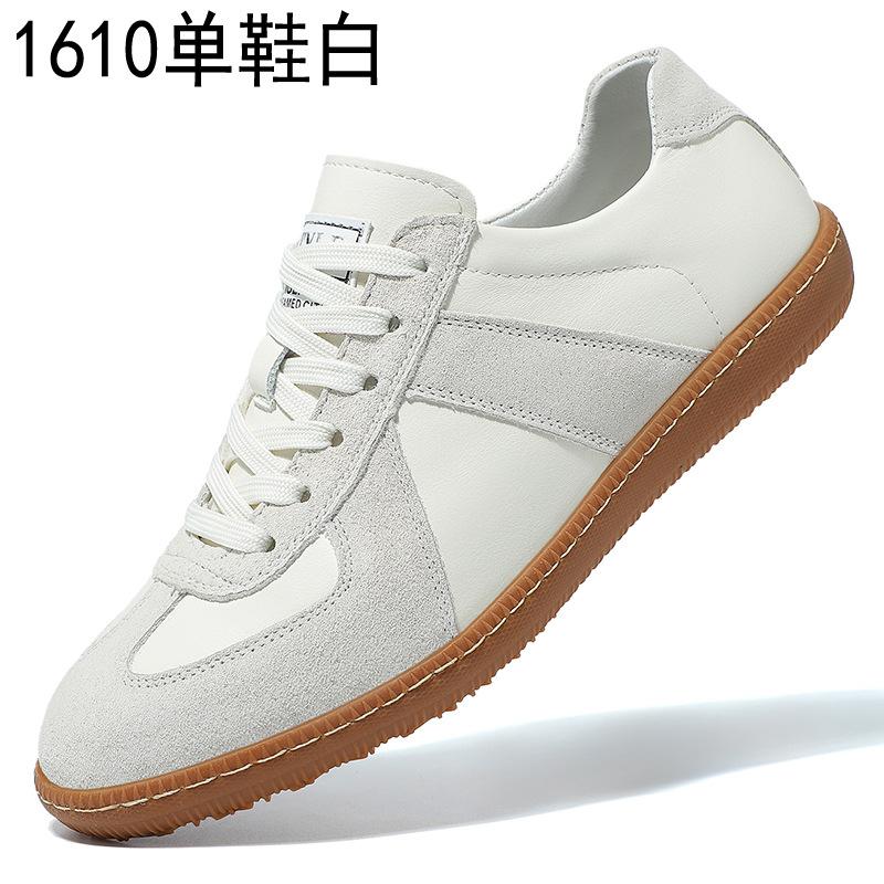 Dexun shoes men's spring sports and leisure retro versatile color matching flat-soled Forrest Gump simple lace-up men's shoes trendy little white boa