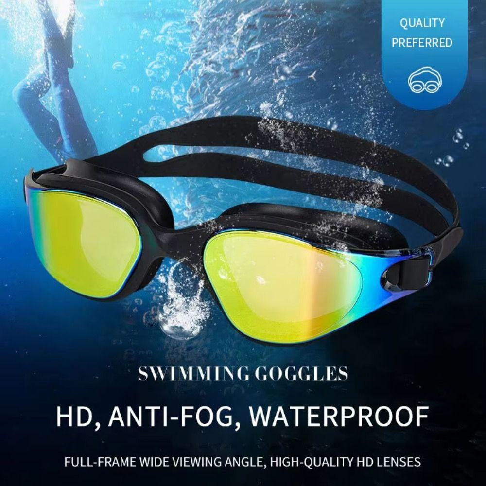 Waterproof Anti-fog Diving Goggles PC UV Protection Swim Eyewear Swimming Goggles  Diving