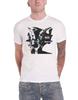 Nouveau T-shirt Slipknot Iowa Chèvre Ombre Logo du Groupe Officiel Homme Blanc