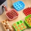 Air Fryer Silicone Basket Liners Large Square Oven Pan BBQ Grill Reusable Cake Molds for Hot Dogs Bacon Jelly
