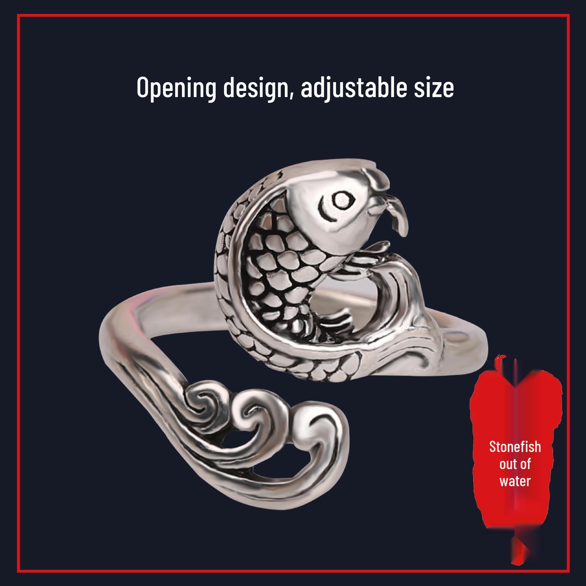 Регулируемое ретро вязаное крючком кольцо на палец для вязания