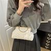 Chain Kiss Lock Shoulder Bag Flower Crossbody Bag Luxury Party Banquet Bag  Photography Props