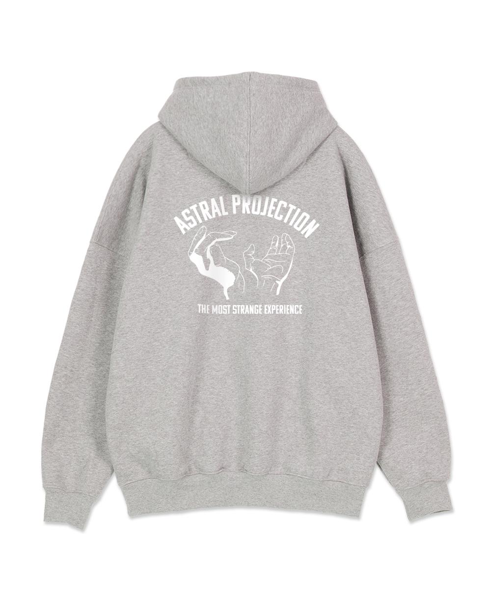 Astral Projection Hands Up Oversized Wide Shoulder Hoodie_Melange L (No Fleece)