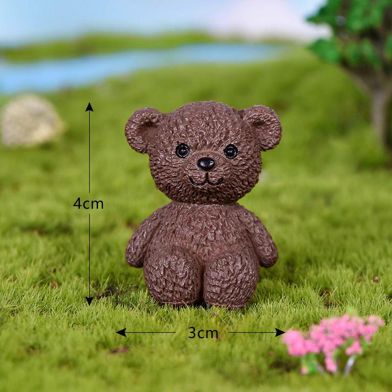 Cute Bear Little Bear Dolls DIY Pot Plant Decor Landscape Garden Decor Miniature Craft Home Decor Kids Toys