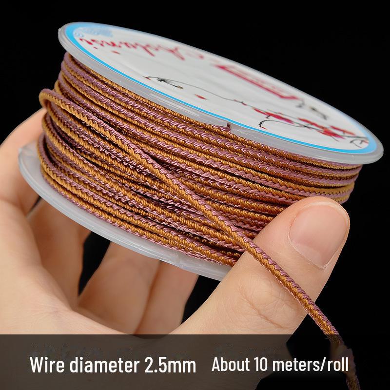 Hand-Woven 2.5mm Ruyi Rope for Jade Pendant Lanyard or Colorful Beaded Bracelet