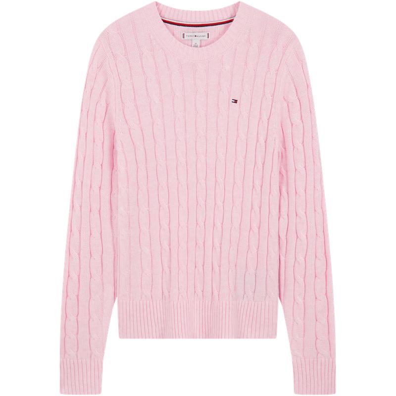Tommy Hilfiger Women's 2025 A/W Cable Knit Wool Blend Sweaters & Cardigans