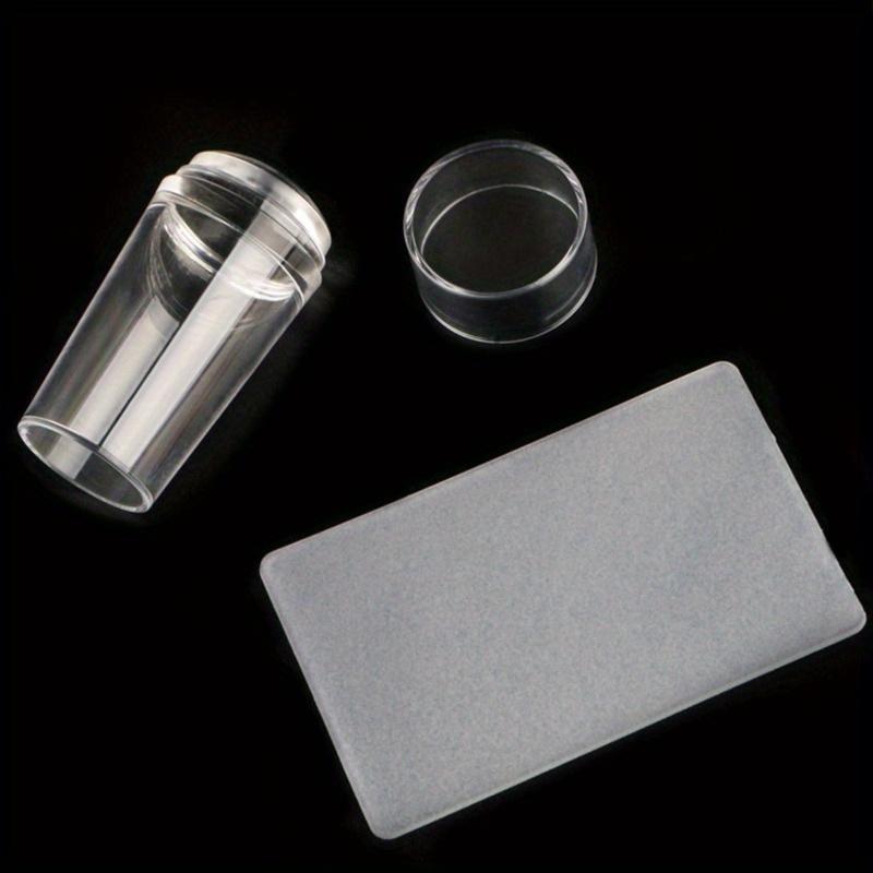 Schnelles und einfaches French Tip Nail Art mit klarem Silikonstempel und Schaber