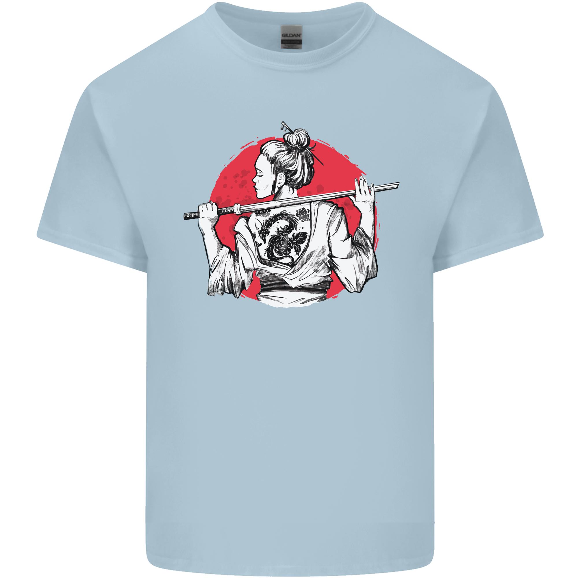Samurai Tattoo Girl MMA Kenjutsu Kendo Iaido Unisexs Light Cotton TShirt S