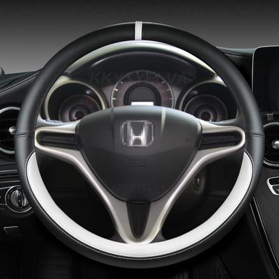 AAAKM1 PU Leather Car Steering Wheel Cover For Fit Jazz City 2009-2013 Insight 2010 -2014 Civic 2004-2014 Auto Accessories