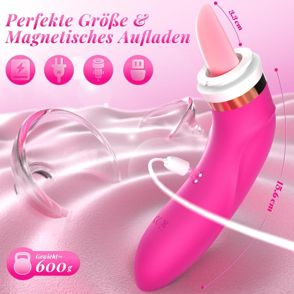 2 In1 Female Sex Toys Clitoral Suction Cups Suction Cups Sex Toys,  Sex Toys Tonguing Clitoral Dildos Female Sex Toys 8 Sucking 5 Licking Sex Toys