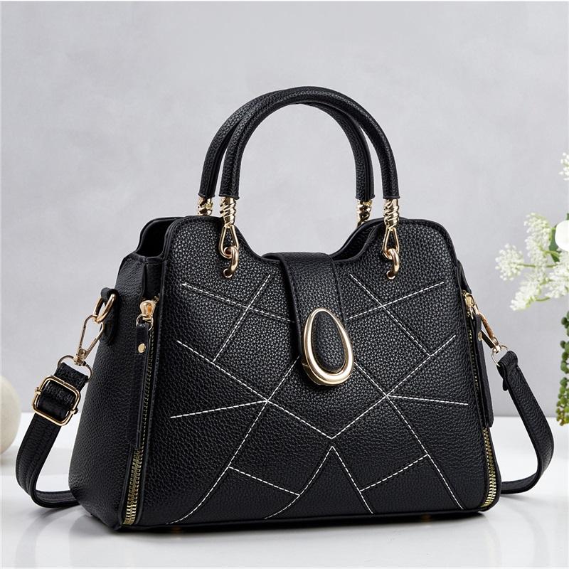 Exquisite Embroidery Premium Texture Handbag For Ladies, Multi-purpose Top Handle Shoulder Crossbody Daily Bag